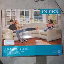 INTEX Inflatable Corner Sofa/Couch Air Couch Chair Bed 68575NP vidaXL