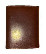 NEW Leather Slim Wallets For Men Trifold Mens Wallet W/ ID Window