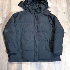 Vintage L.L. Bean Shell Puffer Jacket Mens Large Black Insulated