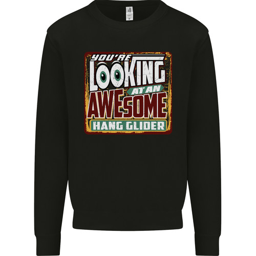 Awesome hang glider gliding - an,