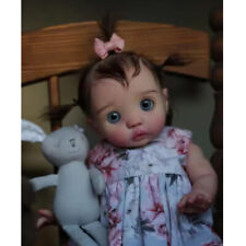 16" Finished Reborn Baby Doll Short Hair Cute Toddler Peeka Cloth Body+Belly Toy