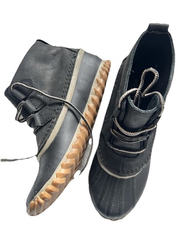 Sorel black leather - black,