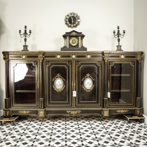 Antique ebonised and gilt - antique,