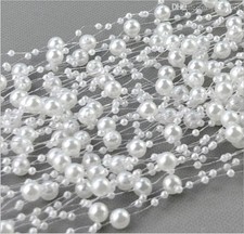 Pearl bead chain ribbon