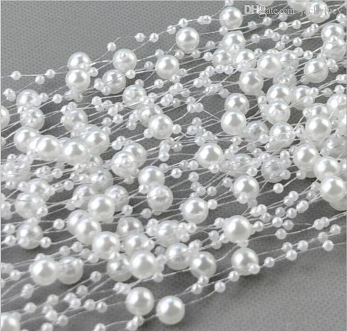 Pearl bead chain - , ribbon