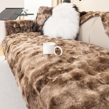 Plush Thick Warm Sofa Slip Covers Non Slip Throw Couch Cover Furniture Protector