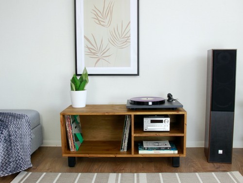 Handmade solid wood record - handmade,