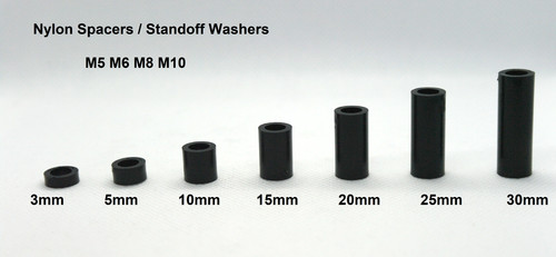 Nylon spacers standoff - nylon, spacers/