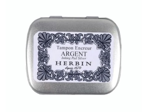 Silver ink stamp - ink, by