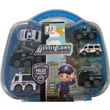 6Pcs/Set Mini Alloy Car Police Car Suit Model Toy For Kids Birthday Gifts