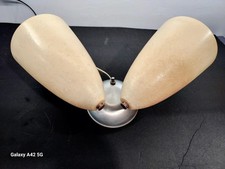 Vtg MCM Double Wall Sconces