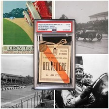 1st Ever Monza Grand Prix Ticket - 1922 Italian Grand Prix PSA 3
