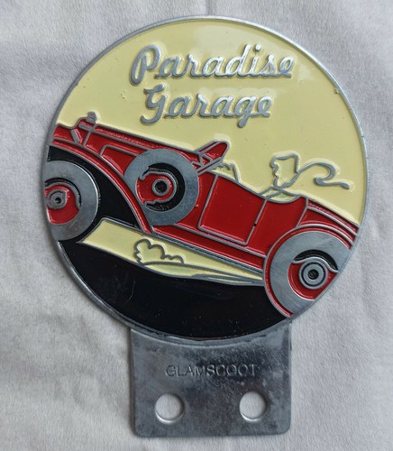 Paradise vintage car badge - vintage,