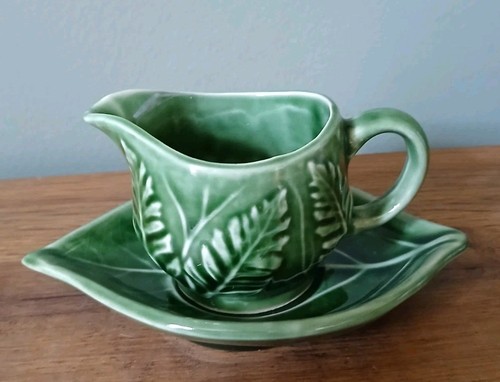 Vintage mint sauce pottery jug - mint,
