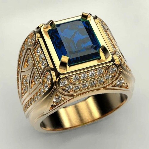 Men natural blue sapphire - men's,