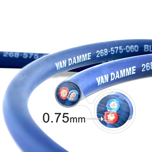 Van damme blue series 75mm - blue, 0.75mm