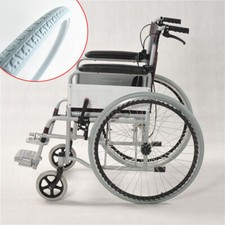 Grey Solid Wheelchair Tyre 24x1 3/8 inch 