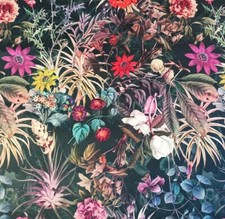 Printed velour velvet