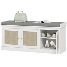 HOMCOM Shoe Storage Bench with