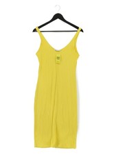 Zara Tank Midi Dress M in Yellow