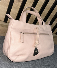 TULA ROSE PINK ITALIAN DESIGNER SOFT LEATHER HANDBAG TOTE GRAB BAG NEW VINTAGE