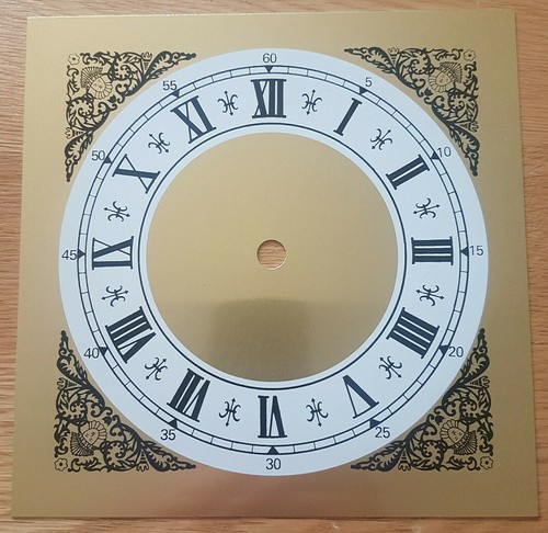 180mm square clock - dial, face