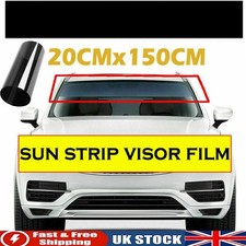 Black Car Sun Visor Strip Tint