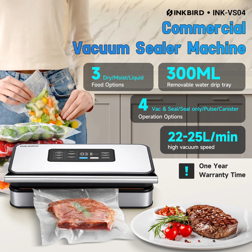 Inkbird food vacuum sealer - vacuum,