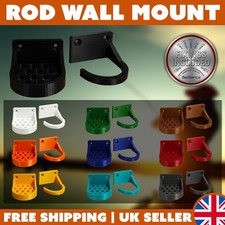 Fishing Rod Wall Mount Bracket | Minimalist Rack Vertical Pole Hanger Holder