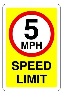Mph speed limit - mph, sign