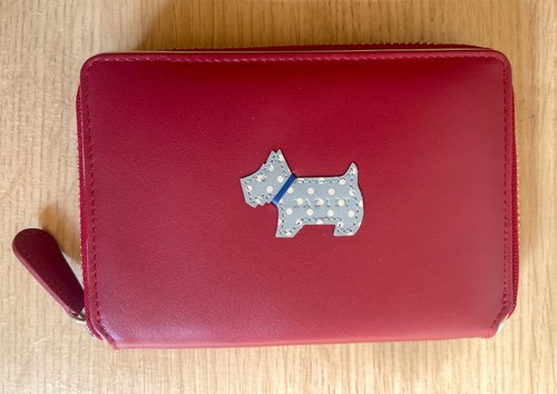 Radley red leather zip around - red,