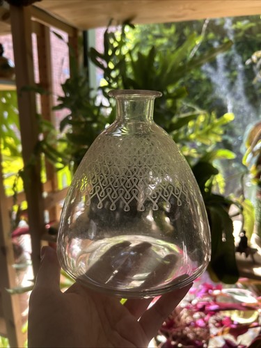 Antique edwardian glass bottle - antique,