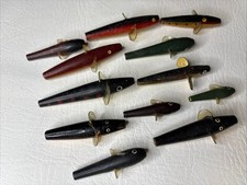 12 Vintage Brass Devon Minnows / Vintage Lures / Nice Little Lot - No 4