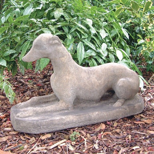 Whippet stone garden - whippet, ornament