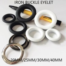Buckle Eyelet with Washer Leather Craft Repair Grommet 20mm/25mm/30mm/40mm Iron