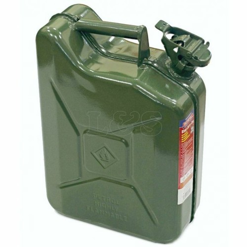 Green jerry can metal 10 - green,