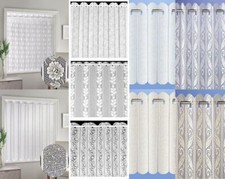 1 x NET VOILE LOUVRE VERTICAL PLEATED WINDOW BLIND PANELS - 72" Wide
