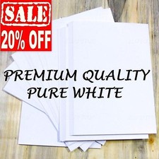 100 SHEETS A4 WHITE 120gsm PAPER PRINTER CRAFT MAKING CARD JOB STOCK TAGS BLANKS