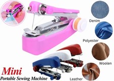 Mini Handheld Cordless Sewing Machine Hand Held Thread Stitch Clothes Portable