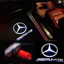 2Pcs LED Car Door Projector Shadow Lights For Mercedes S-CLass W222 2014-2020