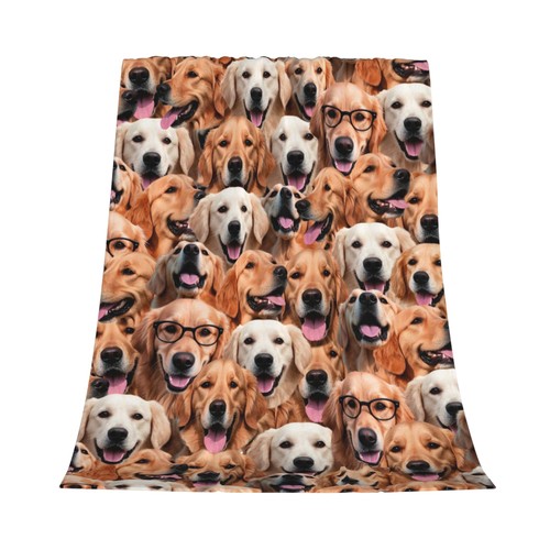 Gelasgo golden retriever - golden, throw