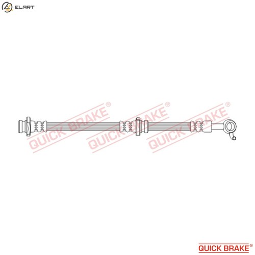 Brake hose 747 - hose, 50.747
