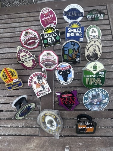 Vintage beer pump clips - 20,
