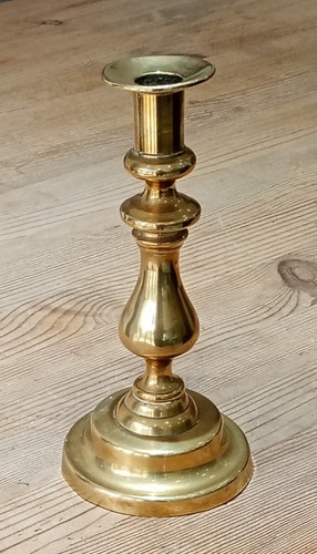 Brass candlestick inches - candlestick, 8