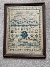 Antique Embroidered Sampler