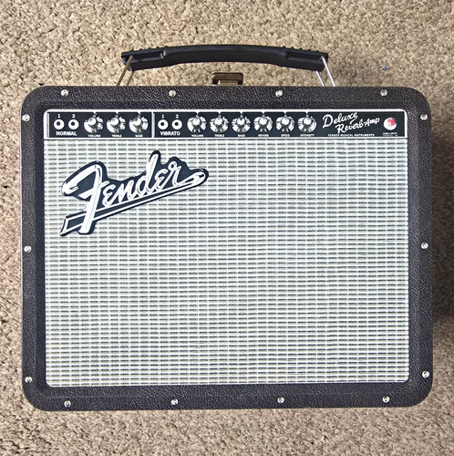 Fender guitar amp lunch box - guitar,