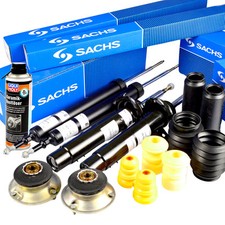 4x Sachs Shock Absorbers + Service Kit + Strut Bearing Front Rear for BMW E90-E93