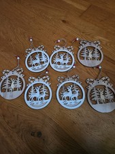 7 Nordic Large Wooden Reversible Forest/Deer/ Tree Scenery Decorations