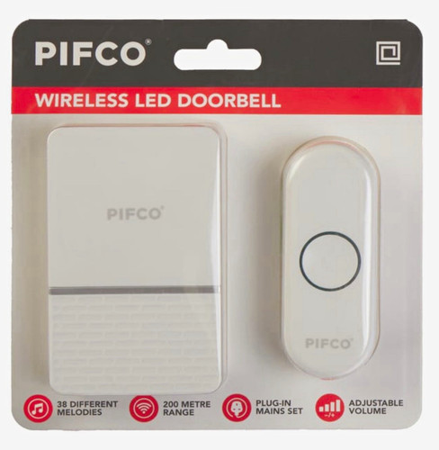 Pifco wireless led - pifco, doorbell