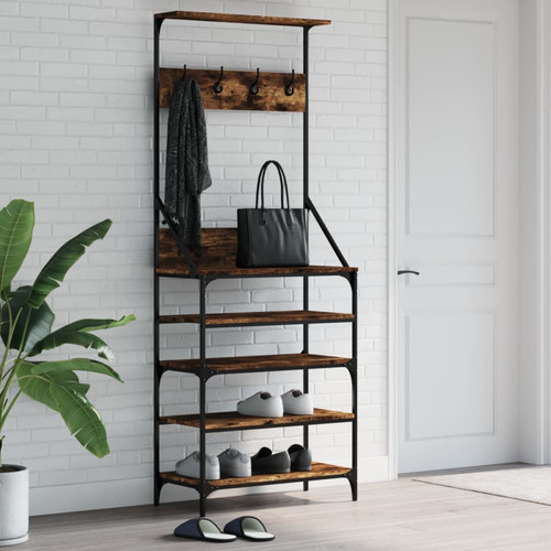 Clothes rack smoked - smoked, oak